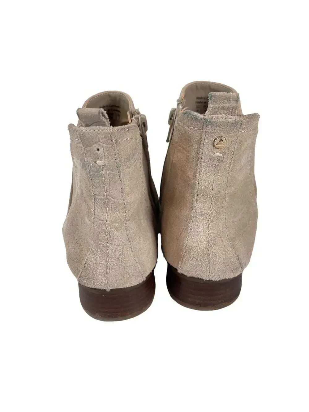 Aldo Torwenflex Chelsea Boots Women 9 Natural Almond Toe Slip On Ankle Boot